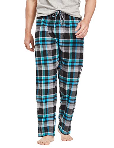 CYZ Men's 100% Cotton Super Soft Flannel Plaid Pajama Pants-F1509-L - Image 1