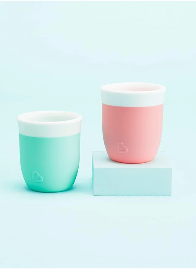 Munchkin C'est Silicone Open Toddler And Baby Cup, 4 Months+, 60Ml, Coral