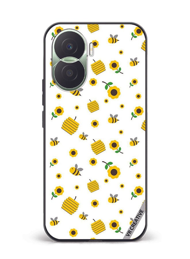 VR CREATIVE Protective Case Cover For Honor Play7T Pro Honeybee Design Multicolour - Image 1