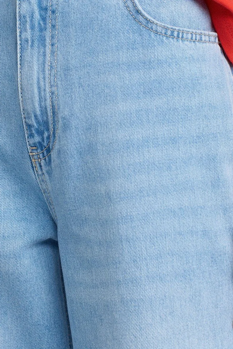 Dilvin Light Blue Denim DILVIN High-Waist Wide-Leg Cotton Denim Jeans for Women | Best Price UAE