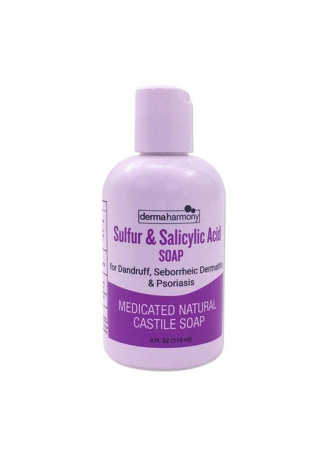 Dermaharmony - 5% Sulfur And 2% Salicylic Acid Liquid Castile Soap (4 Fl Oz Bottle) - Image 1