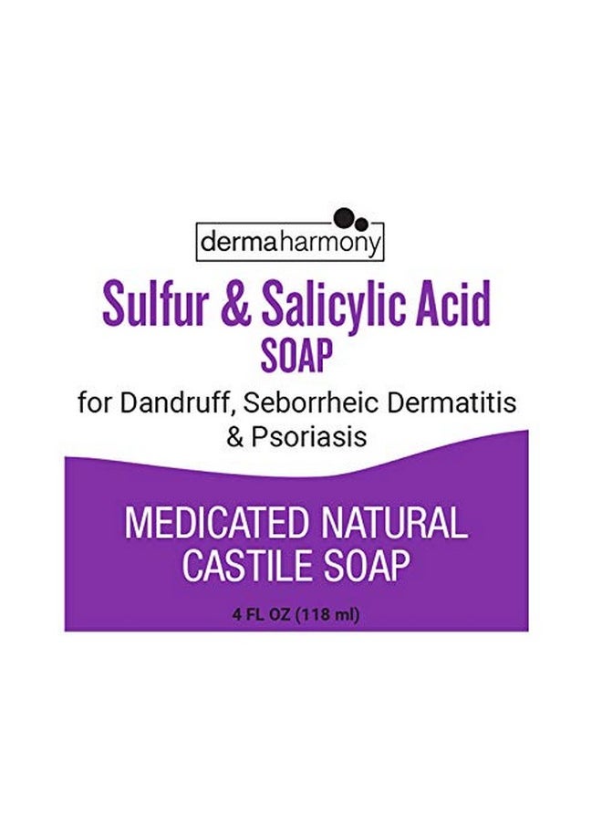 Dermaharmony - 5% Sulfur And 2% Salicylic Acid Liquid Castile Soap (4 Fl Oz Bottle) - Image 1
