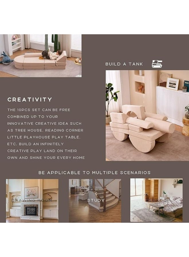 Poppins Home Poppins HOME 14PCS Luxury Kids Couch Playful Comfort for Little Ones and Adults Alike  - Image 4