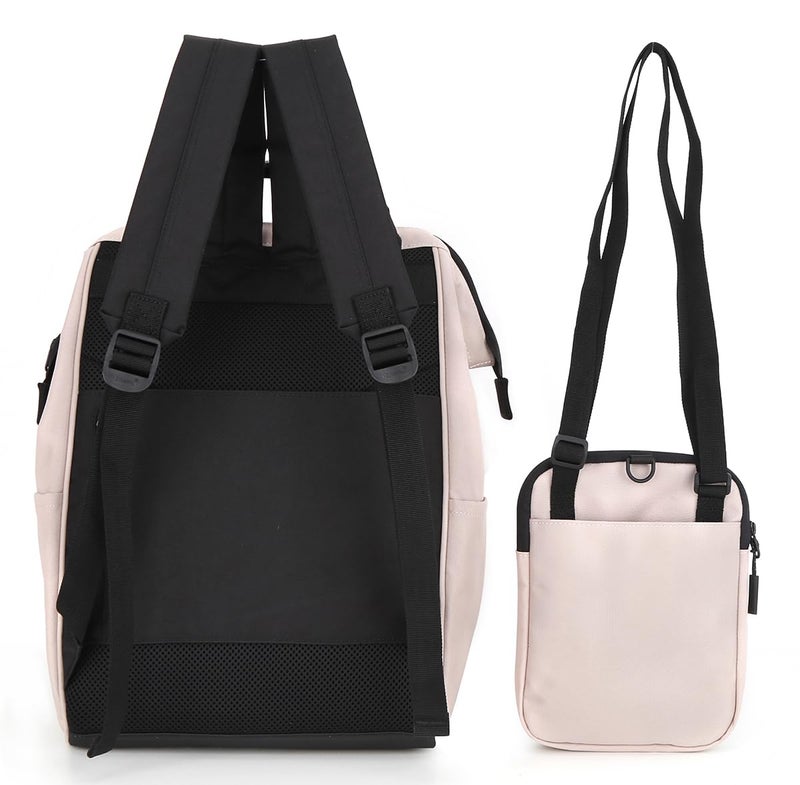 himawari Large Travel Backpack with Laptop Compartment 17 Inch Roomy Doctor Bag College backpack for Women&Men-Not include USB Port(1882-black+) - Image 5