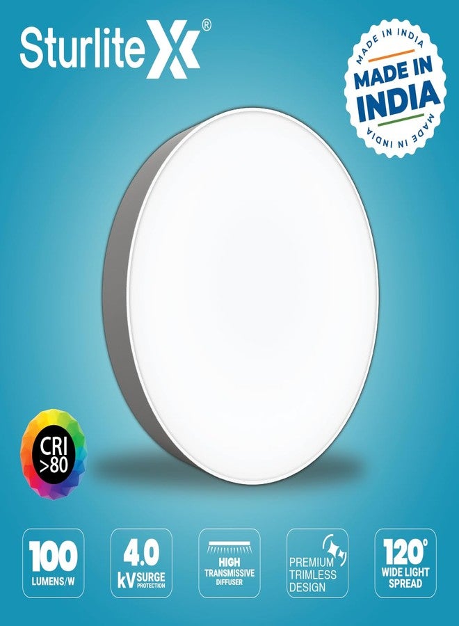 Sturlite Lexxo 8W Round LED Surface Light| 6500k Cool White Color Temperature| 800 Lumens with CRI Tech for Accurate Color Representation (Pack of 1) - Image 3