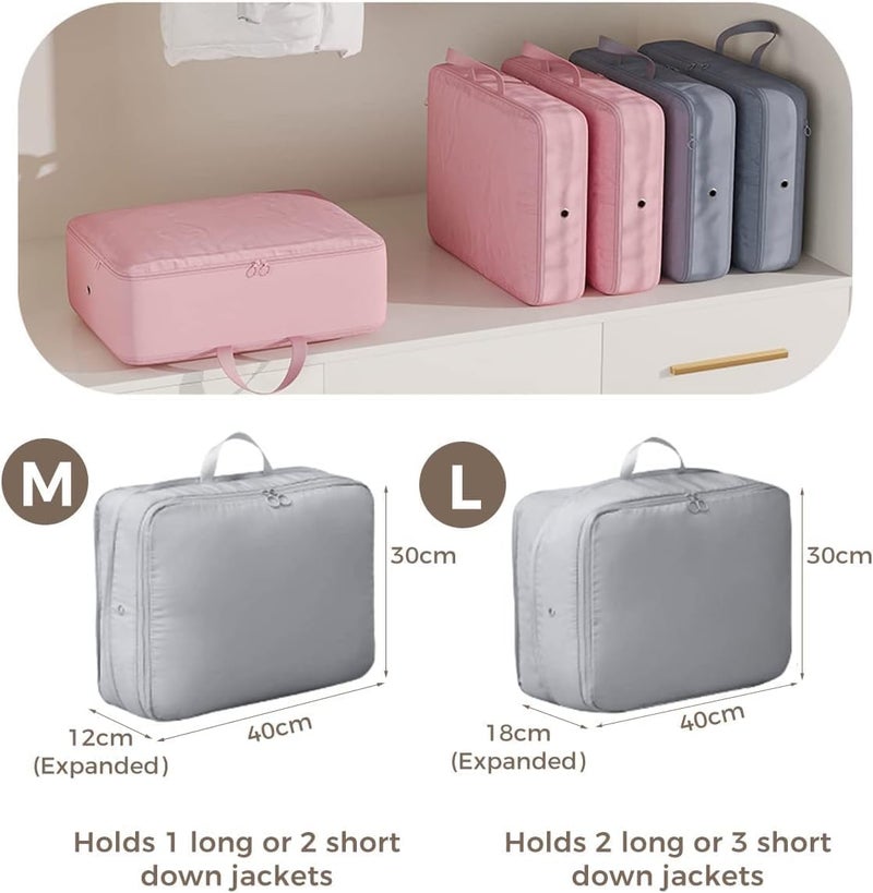 BEHAHAI BEHAHAI Ultra Space Saving Self Compression OrganizerStorage BagsHeavy Duty Moving BagsStorage Tote for Space Saving Self Compression BAG MULTI COLOR L 54 42 30CM 2  - Image 2