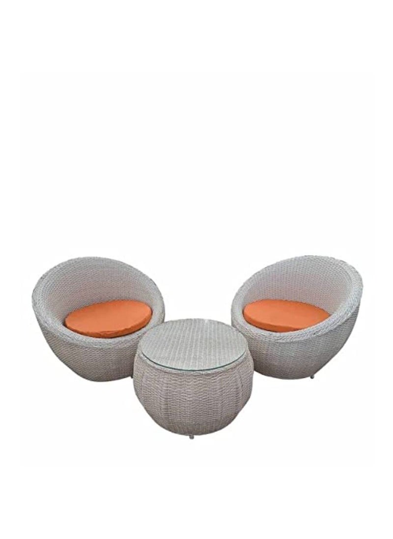 ANAND INDIA GROUPS ANAND INDIA GROUPS Apple PatioOutdoor Indoor Living Room Balcony Garden 2Chair 1Table Furniture Set Coffee Chair Table Set Powder Coated 