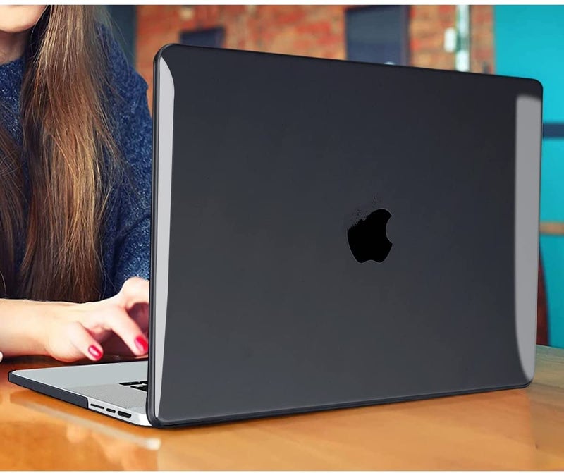 MOCA Compatible with MacBook Pro 13 inch Case M2 2024 2023 2022-2016 A2338 M1 A2251 A2289 A2159 A1989 A1708 A1706 with/Without Touch Bar, Plastic Hard Shell Case Cover (Crystal Black) - Image 4