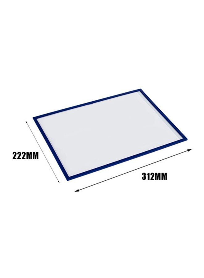 NIBEMINENT A4 Hard Rubber Sleeve File Storage Protective Cover Horizontal Format Blue  - Image 2