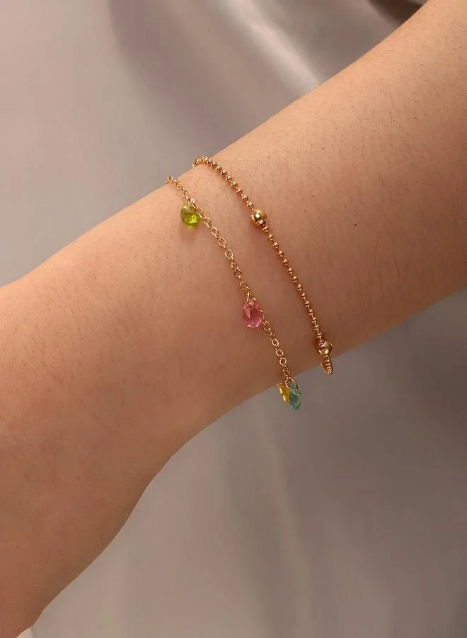 Take Two Pack of 2 - Waterdrop Beaded Bracelet