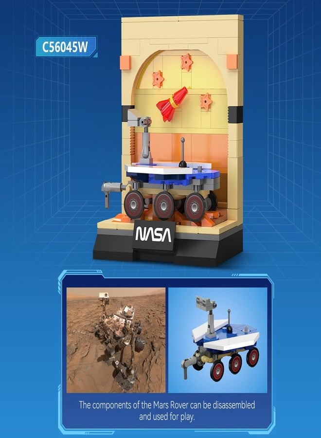 CaDA C56045W NASA Space Exploration Building Block Set, Including Mars Rover, Rocket and Space Station, 192-piece Aerospace-Themed Assembly Model, Suitable for Ages 14+ - Image 3