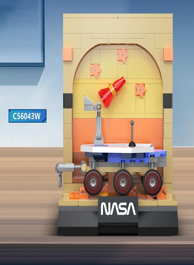 CaDA C56045W NASA Space Exploration Building Block Set, Including Mars Rover, Rocket and Space Station, 192-piece Aerospace-Themed Assembly Model, Suitable for Ages 14+ - Image 4