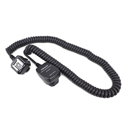 PHOLSY 6.5' / 2 m E-TTL Off Camera Flash Speedlite Sync Cord Hot Shoe Cord Compatible with Canon T8i, T7i, T6, T6i, T6s, T5, T5i, SL3, 90D, 80D, 77D, 70D, 7D, 6D, 5D, M3, M5, M6 etc, Replaces OC-E3 - Image 2