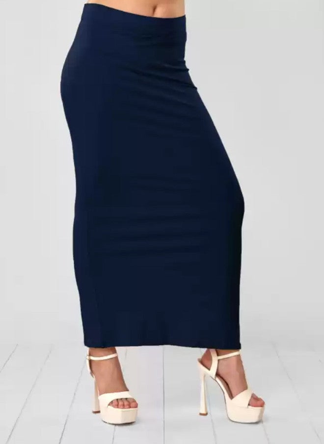 Trend Level Stretchable Navy Blue Saree Shapewear - Image 1