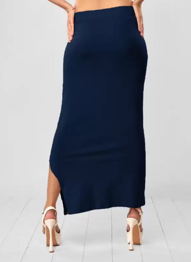 Trend Level Stretchable Navy Blue Saree Shapewear - Image 3