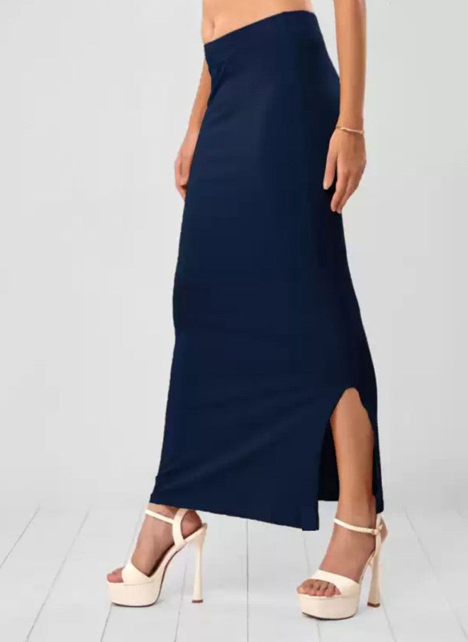 Trend Level Stretchable Navy Blue Saree Shapewear - Image 2