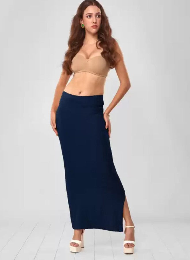 Trend Level Stretchable Navy Blue Saree Shapewear - Image 4