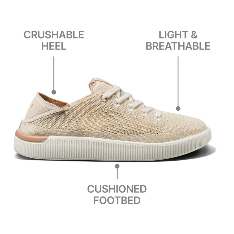 Reef Neptune Womens Shoe, Lightweight & Breathable Stretch Knit Upper, Soft Cushion Footbed, Vintage, 7.5 - Image 5