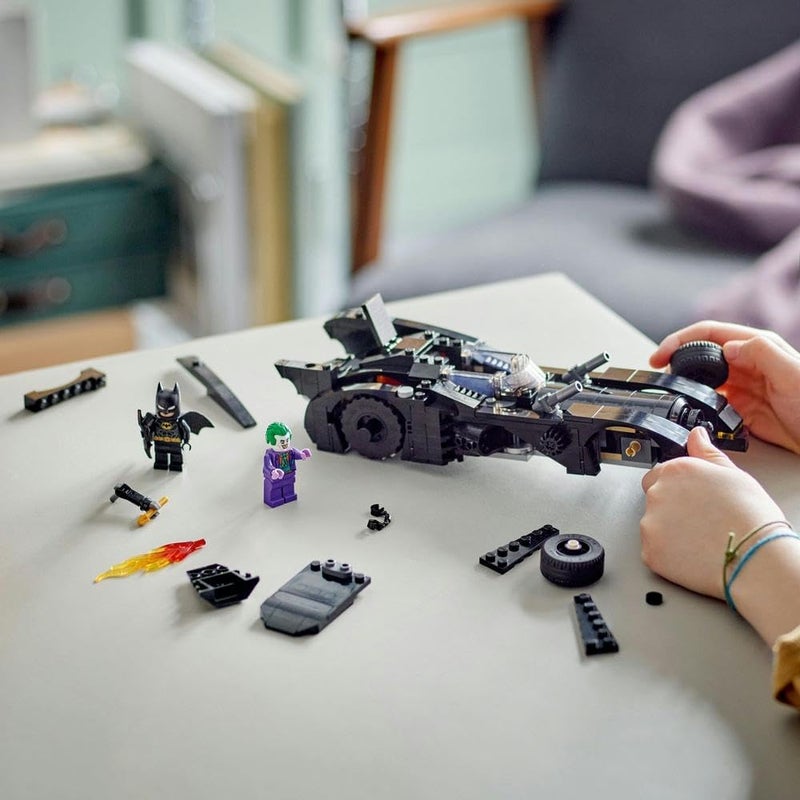 LEGO 76224 DC Batmobile: Batman vs. The Joker Chase Set, Iconic 1989 Batmobile Car Toy and 2 Minifigures, Dark Knight's Vehicle Model with Batarang, Super Hero Gift Idea for Kids, Boys and Girls - Image 5