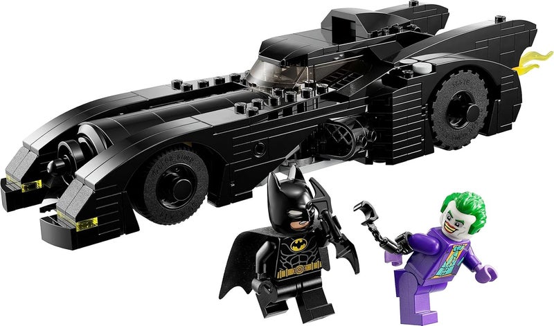 LEGO 76224 DC Batmobile: Batman vs. The Joker Chase Set, Iconic 1989 Batmobile Car Toy and 2 Minifigures, Dark Knight's Vehicle Model with Batarang, Super Hero Gift Idea for Kids, Boys and Girls - Image 4