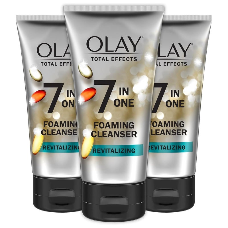 Olay Total Effects Revitalizing Foaming Facial Cleanser, 5.0 fl oz (pack of 3) - Image 1