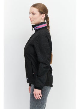 Trespass Women Brand Logo Windbreaker Jacket, Black  - Image 2