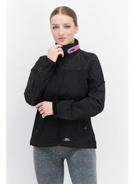 Trespass Women Brand Logo Windbreaker Jacket, Black  - Image 1