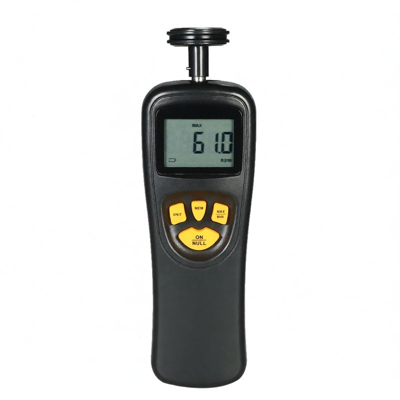 SMART SENSOR Handheld Contact LCD Digital Tachometer Speedometer Tach Meter Wide Measuring Rang 0.5 ~ 19999 RPM - Image 1