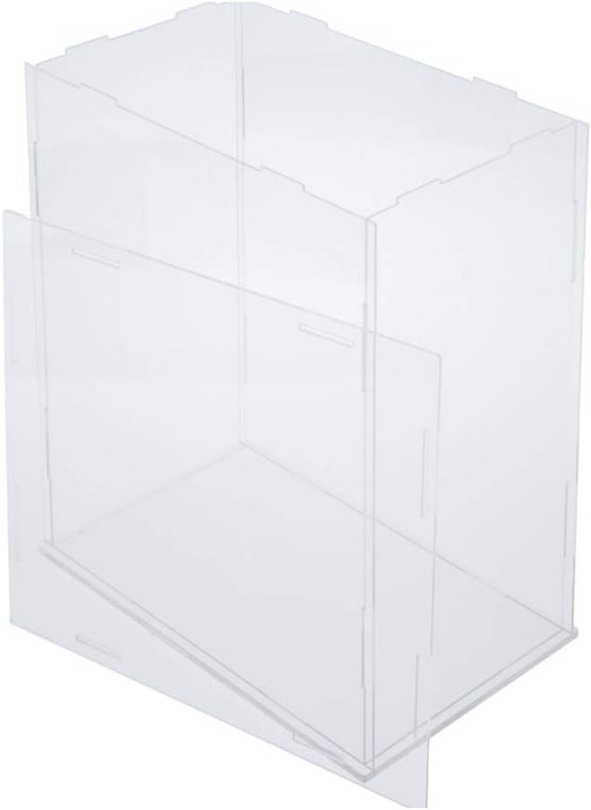 silvercnc Acrylic Transparent Box Dustproof Container Toy Display Box 30x20x15cm - Transparent  - Image 1