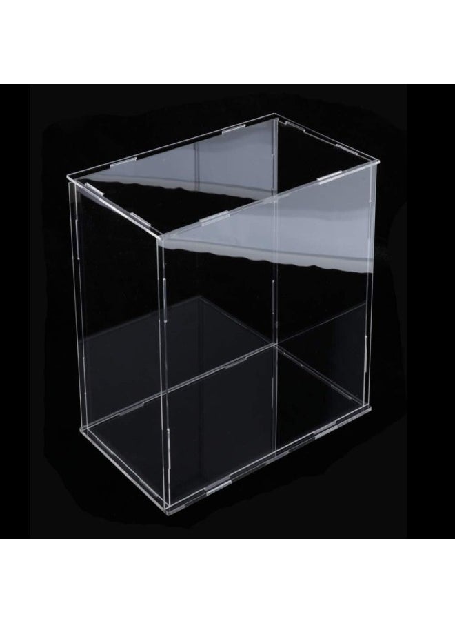 silvercnc Acrylic Transparent Box Dustproof Container Toy Display Box 30x20x15cm - Transparent  - Image 3