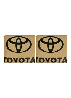 TOYOTA Car Seat Dust Dirt Protection Cover, Extra Protection For Your Seat 2 Pcs Set, Universal Car Seat Cover, Beige  - Image 3