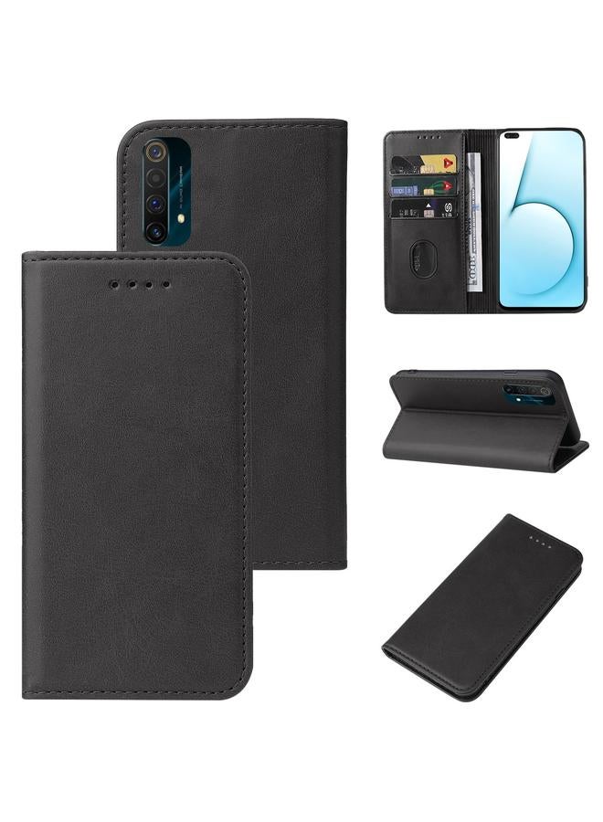 اس-توب جراب هاتف Realme X50 5G بإغلاق مغناطيسي من الجلد - Image 1