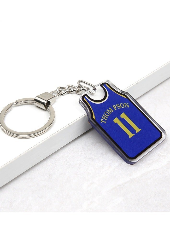 Generic NBA Jersey Keychain Kobe James Basketball Star Jordan Acrylic Keychain Wholesale Backpack Pendant