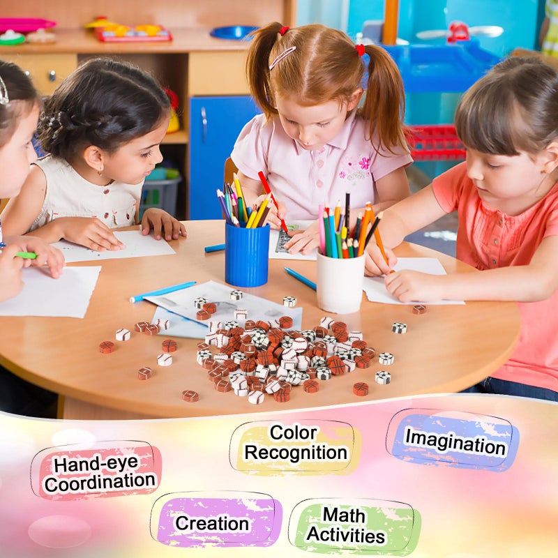 JUNEBRUSHS 150Pcs Football Erasers Mini Erasers for Kids Bulk Novelty Sports Pencil Erasers for Student Classroom Prizes Homework Rewards Gifts Sports Football Party Favors - Image 3