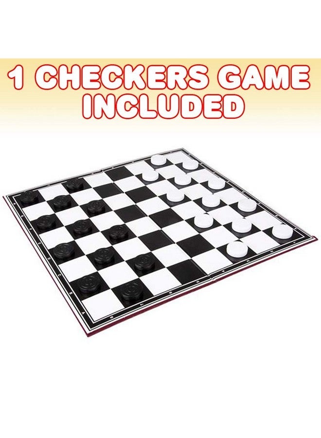 Gamie Checkers Board Game, Classic Foldable Family Board Game for Game Night, Indoor Fun and Parties, Develops Logical Thinking and Strategy, Best Gift Idea for Kids - Image 2