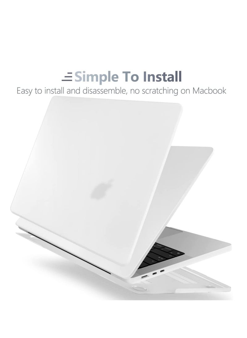Generic 3 in 1  15" Macbook Air Hard Case Compatible with 2023 Release M2 Chip A2941 and 2024 Release M3 Chip A3114 and 2025 Release M4 Chip A3241, Hard Shell Case & Keyboard Cover & Screen Film for New Mac Air 15 inch Frosted Clear  - Image 2