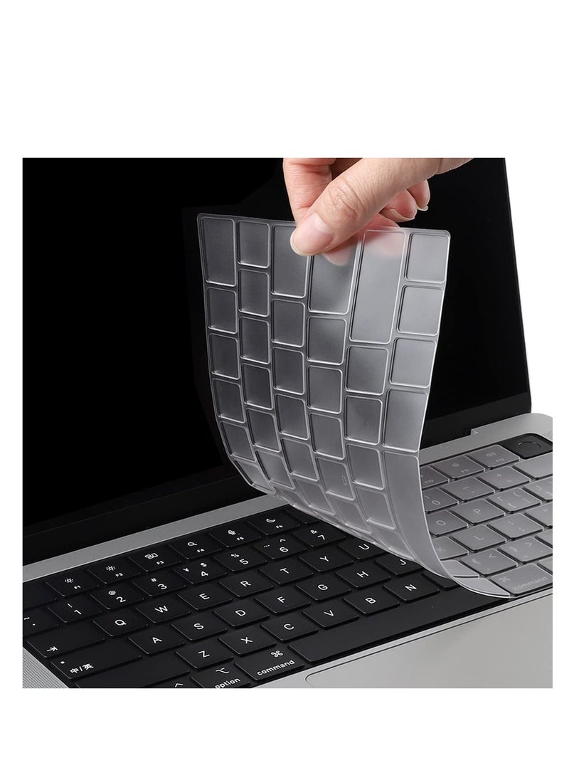 Generic 3 in 1  15" Macbook Air Hard Case Compatible with 2023 Release M2 Chip A2941 and 2024 Release M3 Chip A3114 and 2025 Release M4 Chip A3241, Hard Shell Case & Keyboard Cover & Screen Film for New Mac Air 15 inch Frosted Clear  - Image 4
