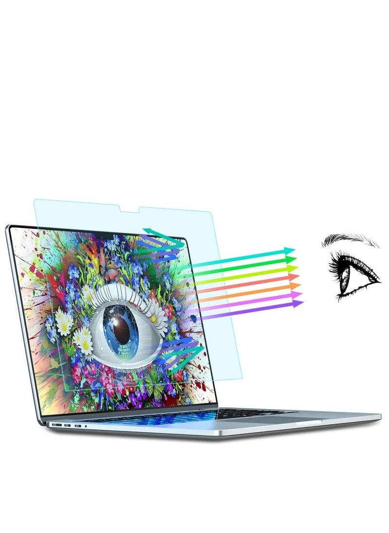 Generic - 3 in 1  15" Macbook Air Hard Case Compatible with 2023 Release M2 Chip A2941 and 2024 Release M3 Chip A3114 and 2025 Release M4 Chip A3241, Hard Shell Case & Keyboard Cover & Screen Film for New Mac Air 15 inch Frosted Clear - Image 1