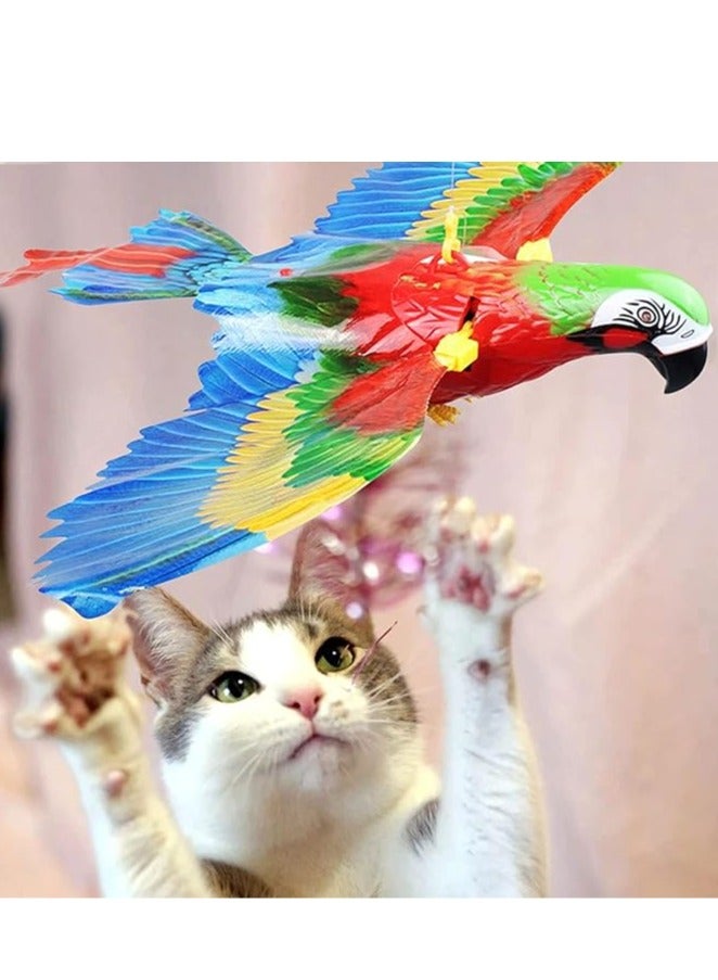 عام لعب الطيور الإلكترونية المحاكاة مع الأضواء والتفاعل، ألعاب القطط الداخلية التلقائية المتفاعلة للكاكاتو طيور الحدائق. - Image 2