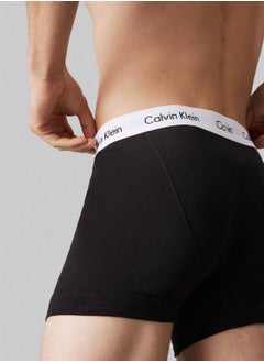 CALVIN KLEIN Men's 3 Pack Trunks - Cotton, Black  - Image 5