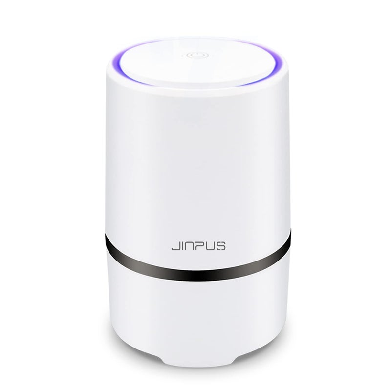 JINPUS Air Purifier Small Portable Air Cleaner for Bedroom with HEPA Filter Upgraded Low Noise Home Air Purifiers GL2103 Powered by 49 ft USB Cable No Adapter