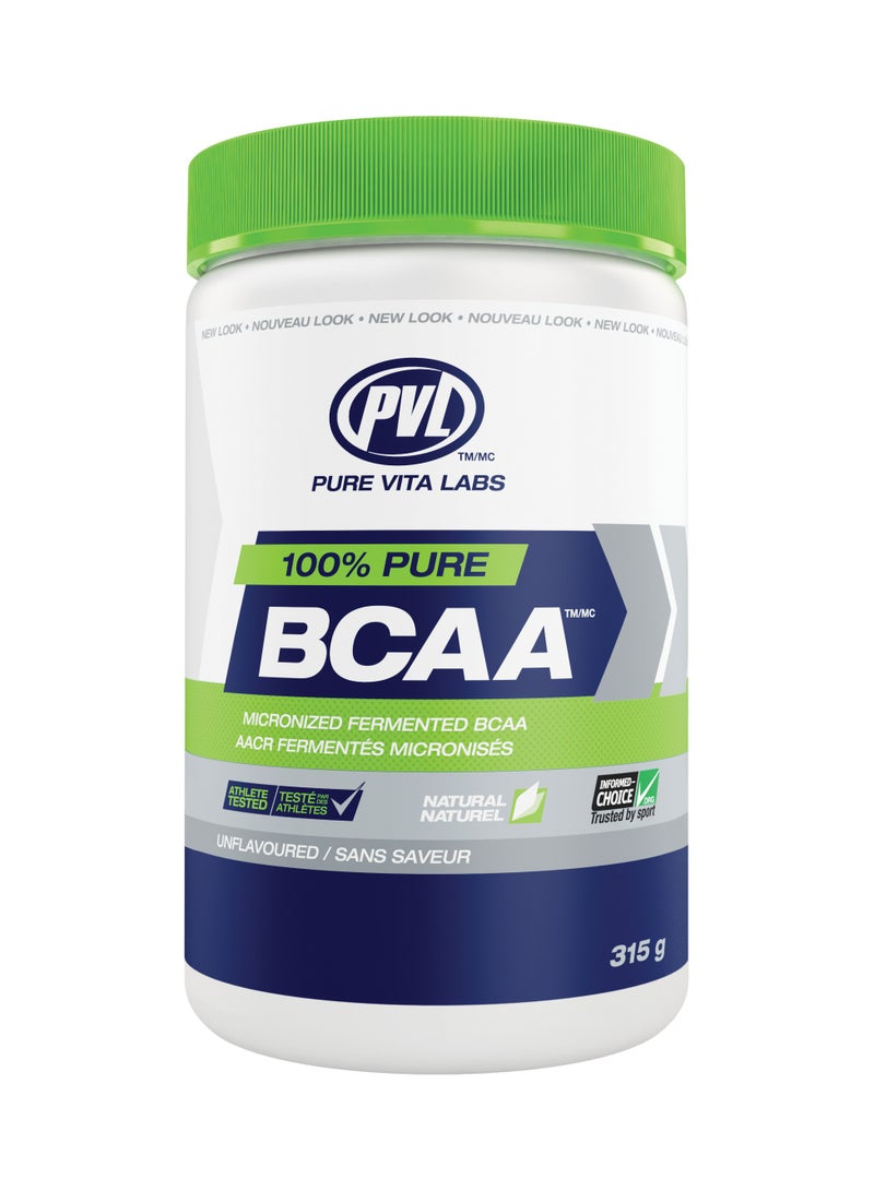 PVL Natural Series 100% Pure BCAA 315g - Unflavoured