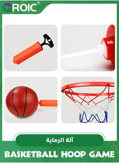 GROIC Arcade Basketball Game Set with Balls and Hoop for Kids,Basketball Hoop Game Set,Indoor Outdoor Basketball Goal Toy,Adjustable Height Basketball Stand  - Image 4
