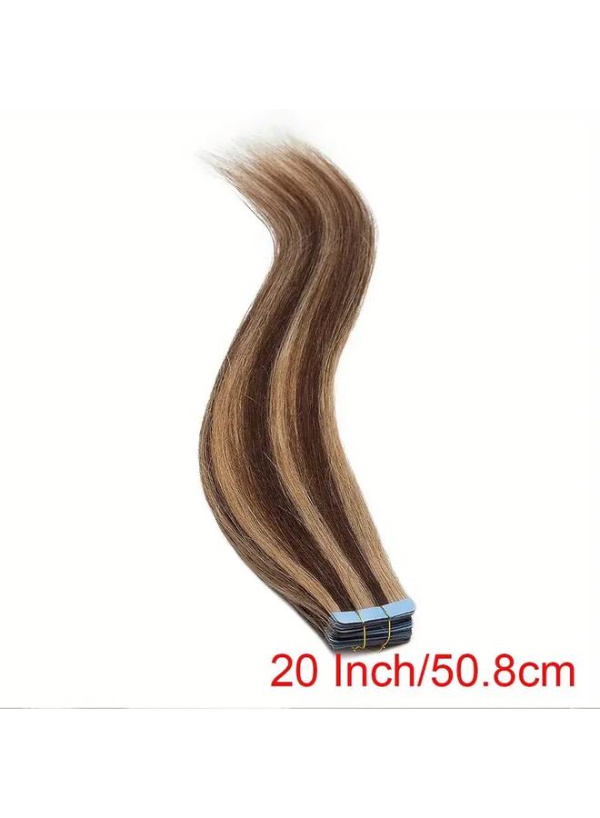 Bluejw Real Hair Seamless Hair PU Wig Film Hair Real Hair Silk Hair Extensions Tape In Hair - Image 1