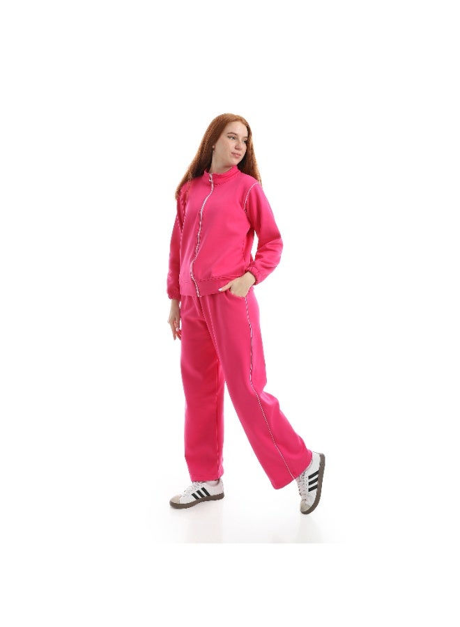 سيزار ترنج حريمي ميلتون قطن ببطانة قطيفة من الداخل وسوستة من الأمام - Image 2