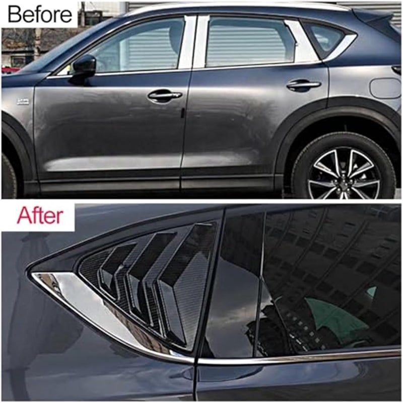 QASULER Car Window Louvers Cover Trim for Mazda CX-5 - Image 4