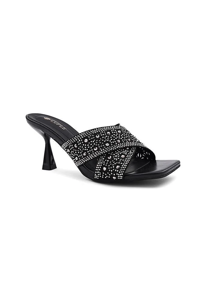 كابلي Cuple Embellished Multi Strap Flat Slides
