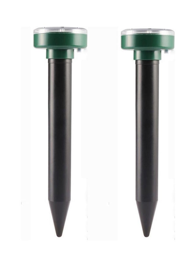 NIBEMINENT 2-Piece Circular Solar Powered Mole Rat Repellent - Image 1