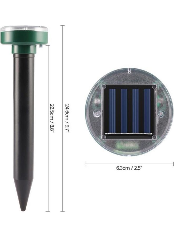 NIBEMINENT 2-Piece Circular Solar Powered Mole Rat Repellent - Image 4