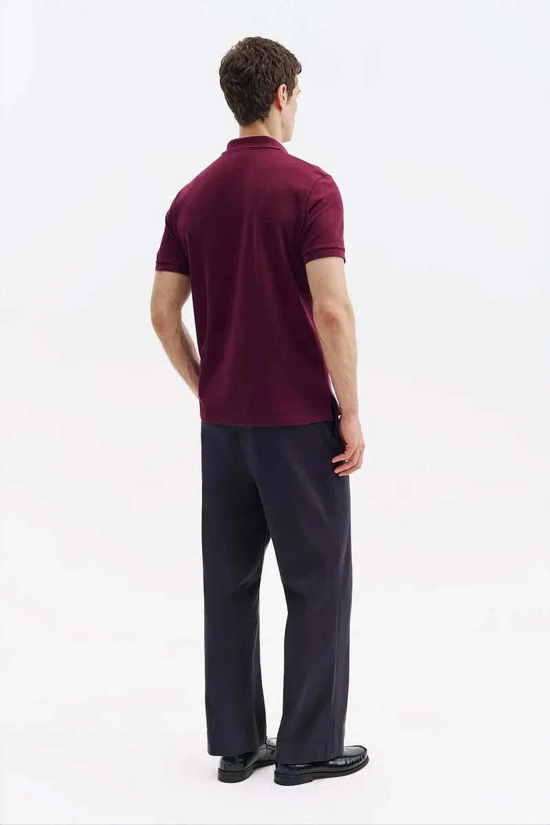 Giesto Burgundy Red GIESTO Men's Cotton T-Shirt for Men | Best Price UAE